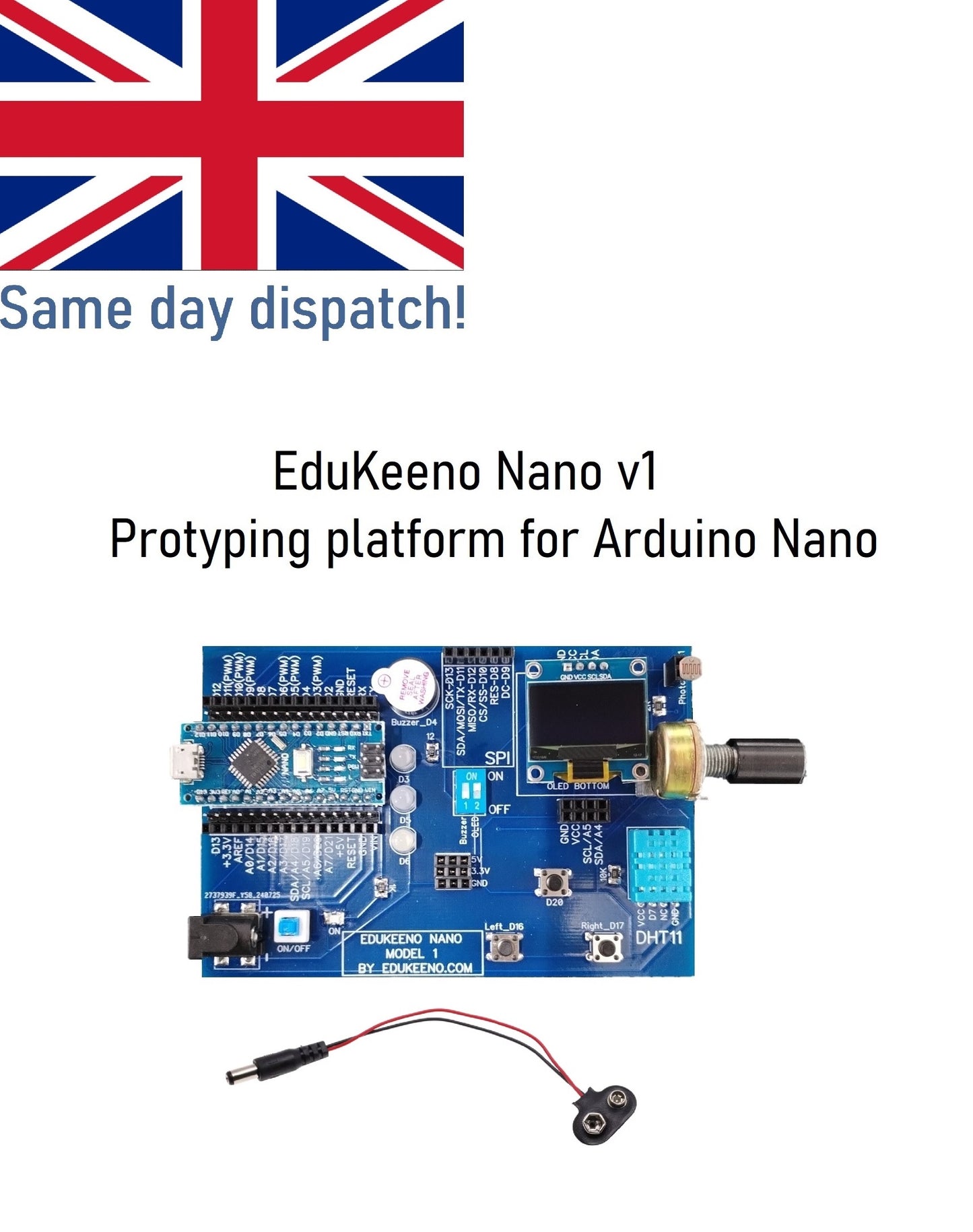 Edukeeno Nano v1.0 Development Board for Arduino Nano