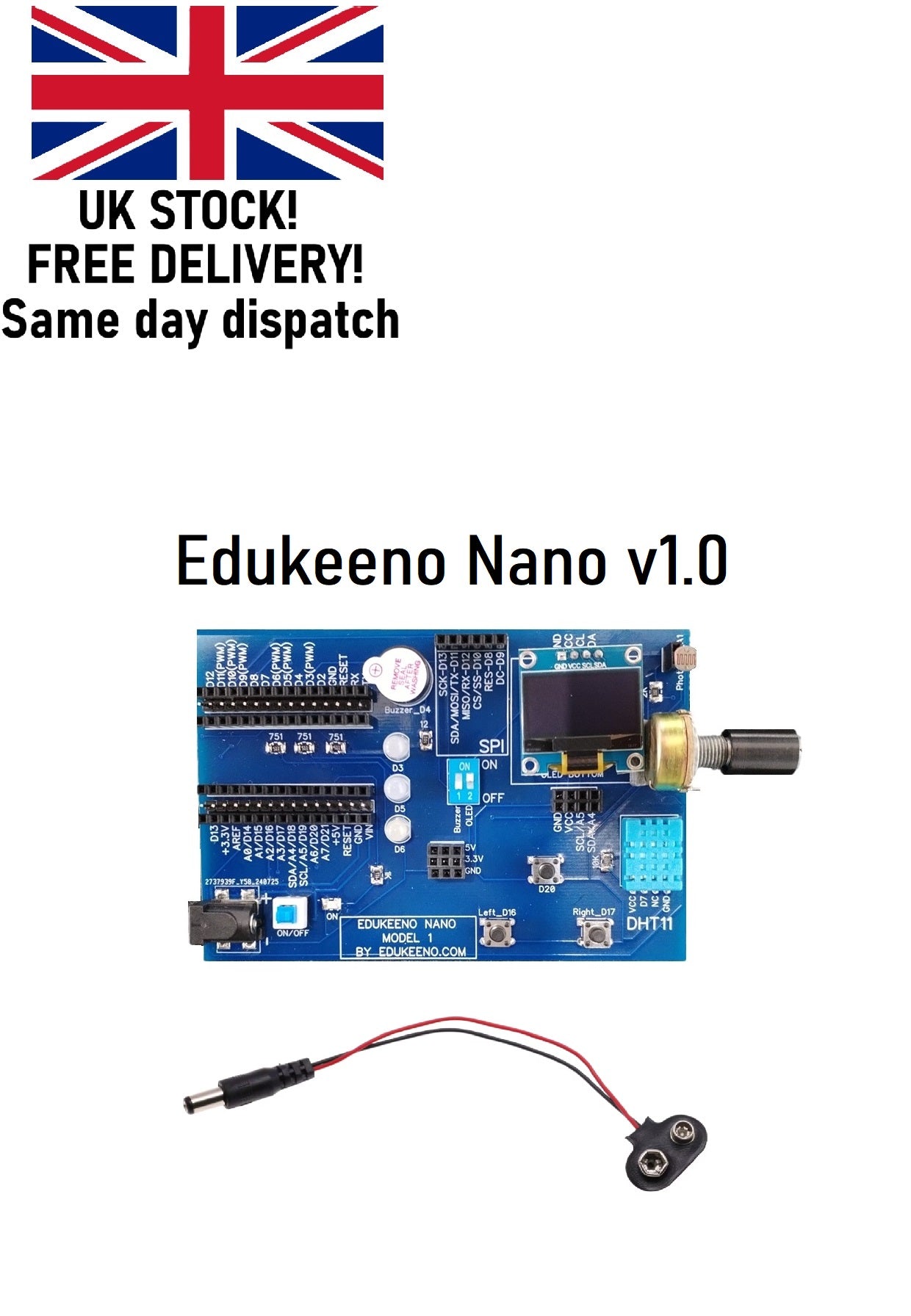 Edukeeno Nano v1.0 Development Board for Arduino Nano